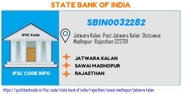 State Bank of India Jatwara Kalan SBIN0032282 IFSC Code