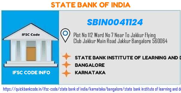 State Bank of India State Bank Institute Of Learning And Developmentjakkur Bangalore SBIN0041124 IFSC Code