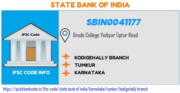 State Bank of India Kodigehally Branch SBIN0041177 IFSC Code