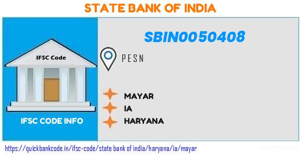 State Bank of India Mayar SBIN0050408 IFSC Code