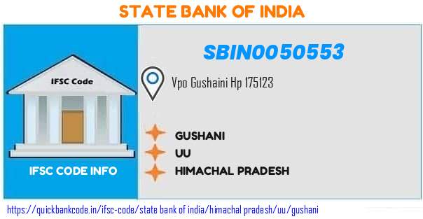 State Bank of India Gushani SBIN0050553 IFSC Code