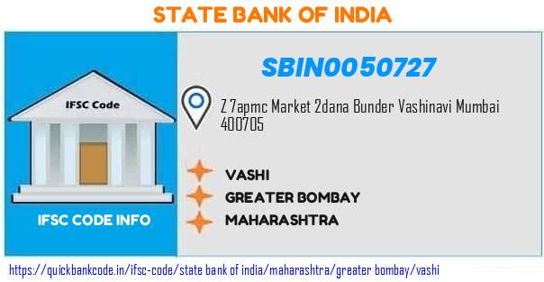 State Bank of India Vashi SBIN0050727 IFSC Code