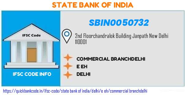 State Bank of India Commercial Branchdelhi SBIN0050732 IFSC Code