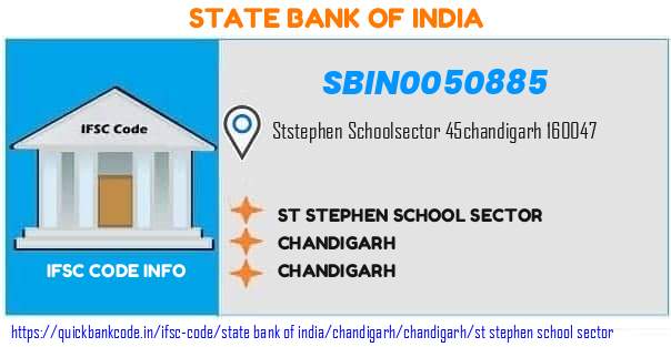 State Bank of India St Stephen School Sector  SBIN0050885 IFSC Code
