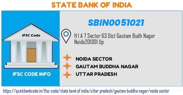 State Bank of India Noida Sector SBIN0051021 IFSC Code