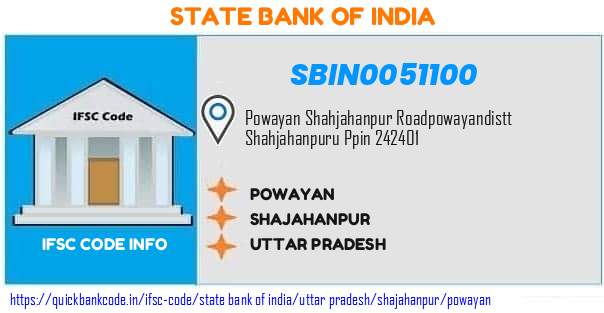 State Bank of India Powayan SBIN0051100 IFSC Code