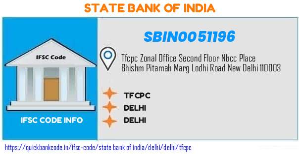 State Bank of India Tfcpc SBIN0051196 IFSC Code