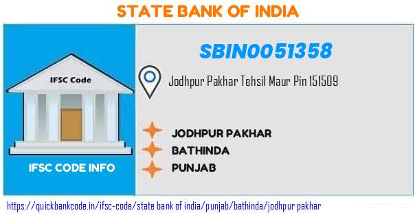 State Bank of India Jodhpur Pakhar SBIN0051358 IFSC Code