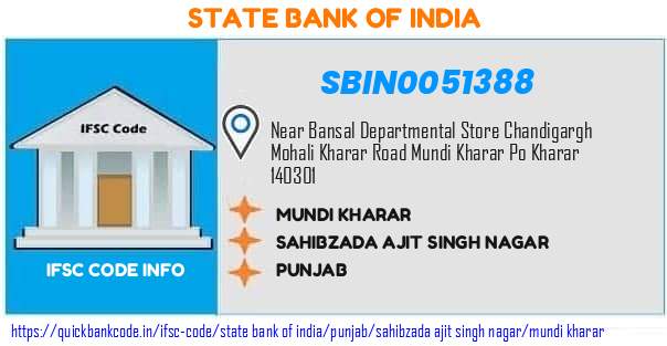 State Bank of India Mundi Kharar SBIN0051388 IFSC Code