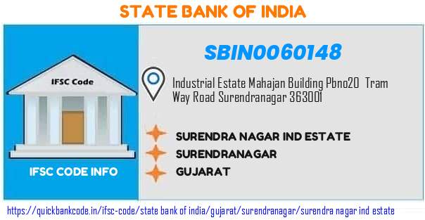 State Bank of India Surendra Nagar Ind Estate SBIN0060148 IFSC Code