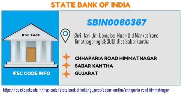 State Bank of India Chhaparia Road Himmatnagar SBIN0060367 IFSC Code
