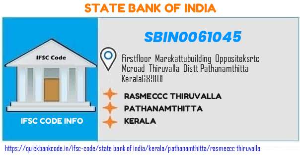 State Bank of India Rasmeccc Thiruvalla SBIN0061045 IFSC Code