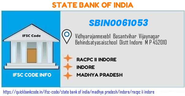 State Bank of India Racpc Ii Indore SBIN0061053 IFSC Code