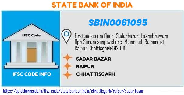 SBIN0061095 State Bank of India. SADAR BAZAR