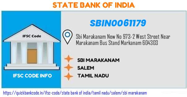 State Bank of India Sbi Marakanam SBIN0061179 IFSC Code