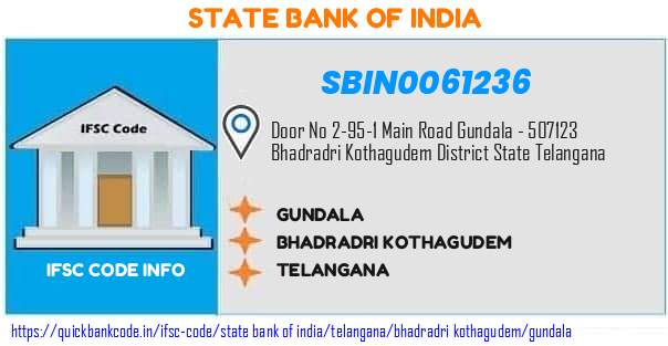 State Bank of India Gundala SBIN0061236 IFSC Code