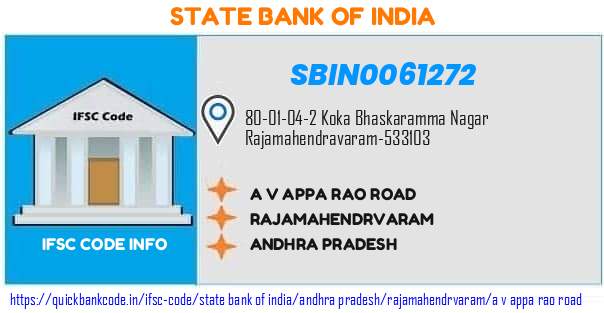 State Bank of India A V Appa Rao Road SBIN0061272 IFSC Code