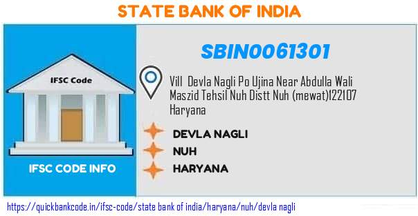 State Bank of India Devla Nagli SBIN0061301 IFSC Code