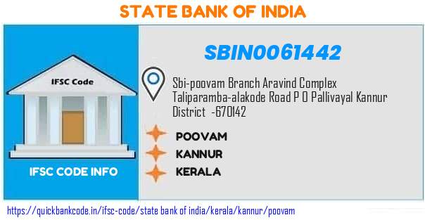 State Bank of India Poovam SBIN0061442 IFSC Code