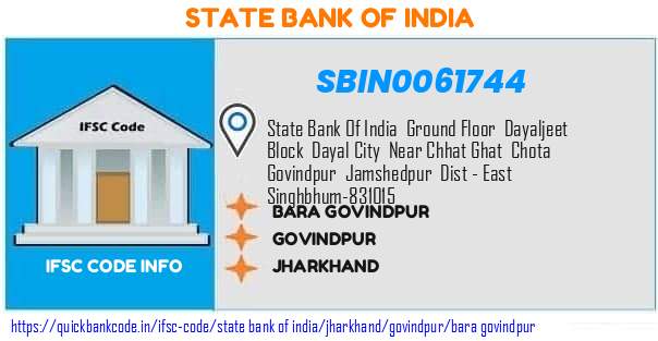 State Bank of India Bara Govindpur SBIN0061744 IFSC Code
