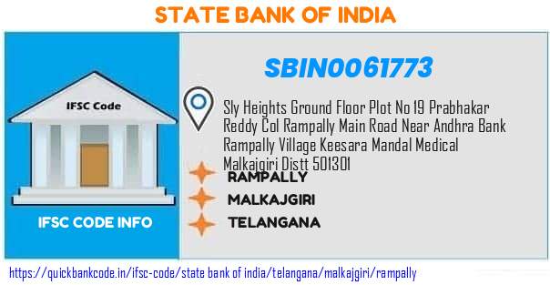 State Bank of India Rampally SBIN0061773 IFSC Code