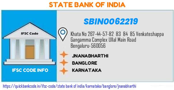 State Bank of India Jnanabharthi SBIN0062219 IFSC Code