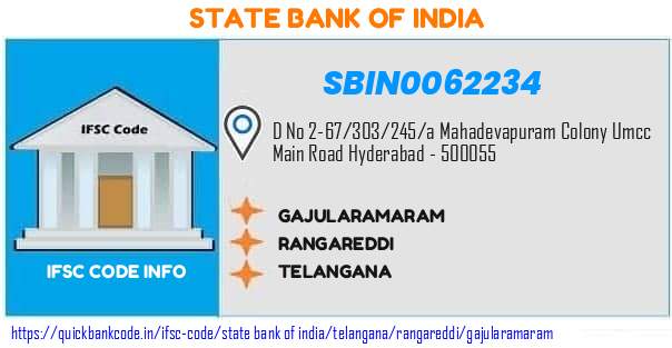 State Bank of India Gajularamaram SBIN0062234 IFSC Code