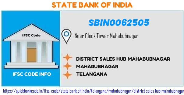 State Bank of India District Sales Hub Mahabubnagar SBIN0062505 IFSC Code