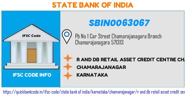 State Bank of India R And Db Retail Asset Credit Centre Chamarajanagar SBIN0063067 IFSC Code