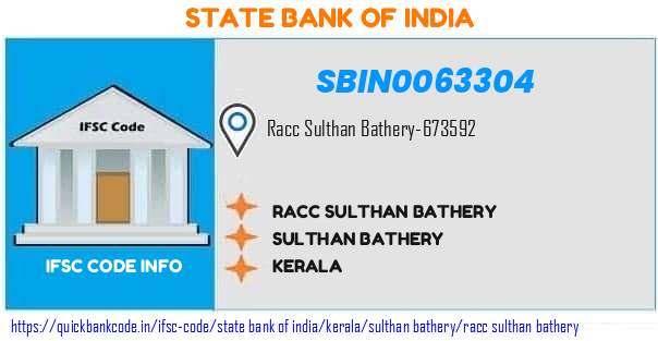 State Bank of India Racc Sulthan Bathery SBIN0063304 IFSC Code
