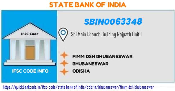 State Bank of India Fimm Dsh Bhubaneswar SBIN0063348 IFSC Code