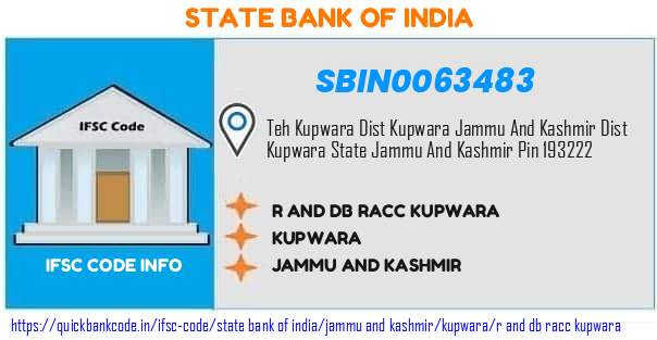 State Bank of India R And Db Racc Kupwara SBIN0063483 IFSC Code