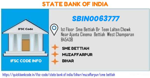 SBIN0063777 State Bank of India. SME BETTIAH