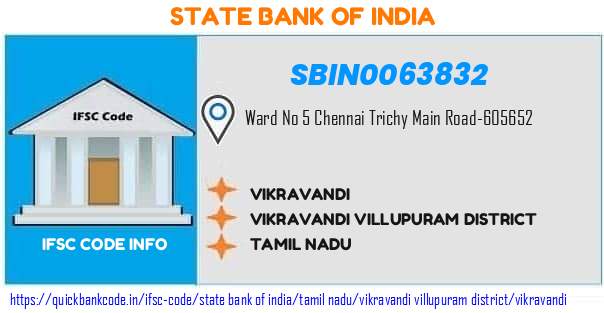 State Bank of India Vikravandi SBIN0063832 IFSC Code
