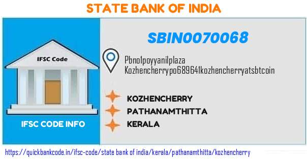 State Bank of India Kozhencherry SBIN0070068 IFSC Code