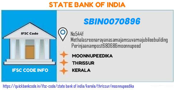 State Bank of India Moonnupeedika SBIN0070896 IFSC Code