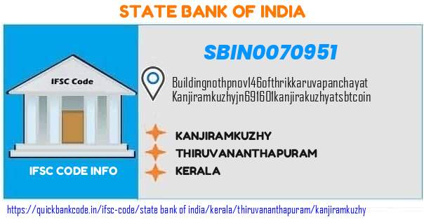 State Bank of India Kanjiramkuzhy SBIN0070951 IFSC Code