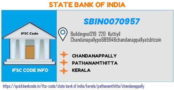 State Bank of India Chandanappally SBIN0070957 IFSC Code