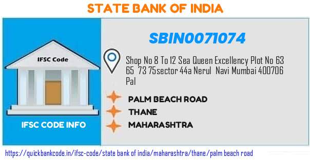 SBIN0071074 State Bank of India. PALM BEACH ROAD