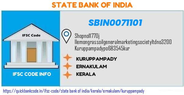 State Bank of India Kuruppampady SBIN0071101 IFSC Code