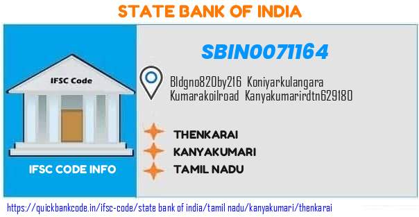 State Bank of India Thenkarai SBIN0071164 IFSC Code