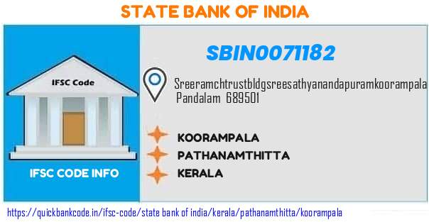 State Bank of India Koorampala SBIN0071182 IFSC Code