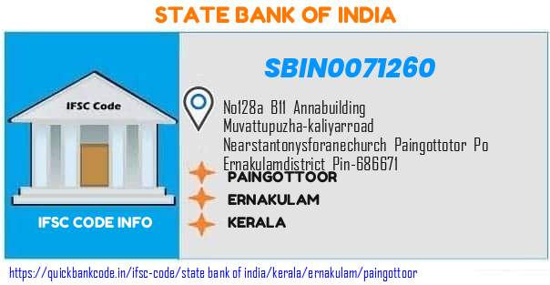 State Bank of India Paingottoor SBIN0071260 IFSC Code