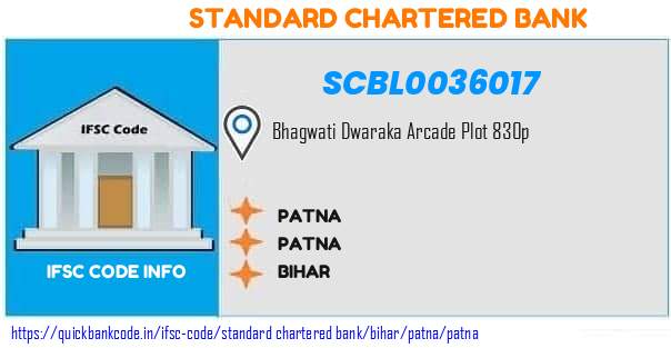 Standard Chartered Bank Patna SCBL0036017 IFSC Code