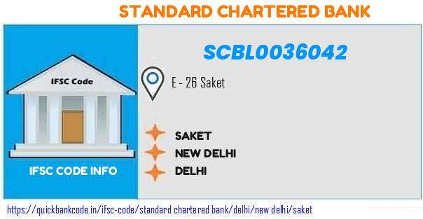 Standard Chartered Bank Saket SCBL0036042 IFSC Code