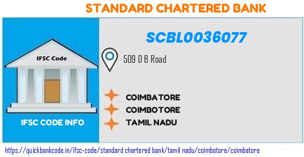 Standard Chartered Bank Coimbatore SCBL0036077 IFSC Code