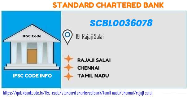 Standard Chartered Bank Rajaji Salai SCBL0036078 IFSC Code