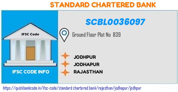 Standard Chartered Bank Jodhpur SCBL0036097 IFSC Code