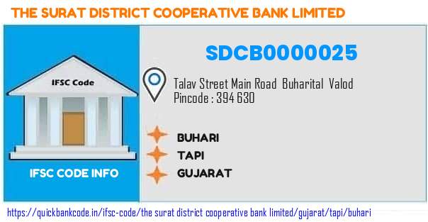The Surat District Cooperative Bank Buhari SDCB0000025 IFSC Code