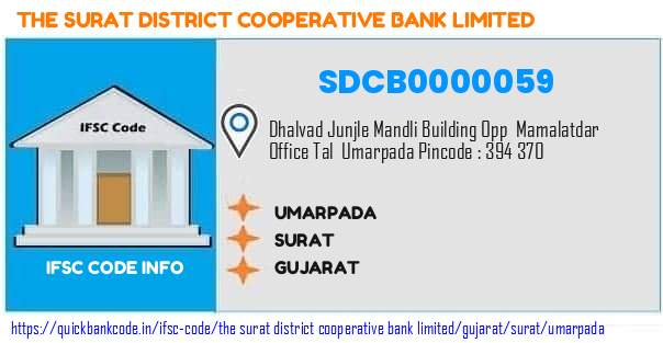 The Surat District Cooperative Bank Umarpada SDCB0000059 IFSC Code